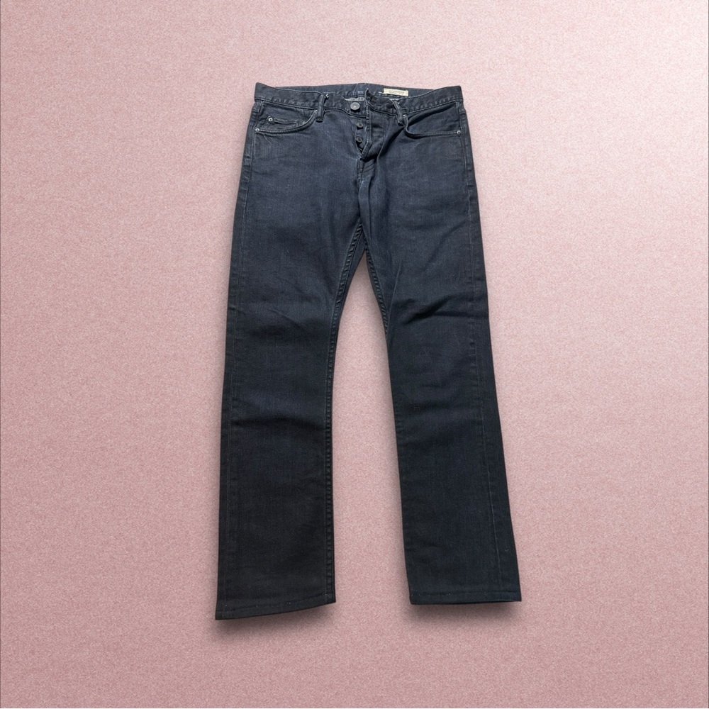 Allsaints Cigarette Skinny Jeans Men's Size 30 Blue Button Fly Stretch Denim